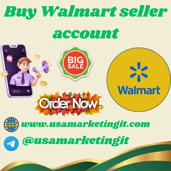 Buy Walmart seller account